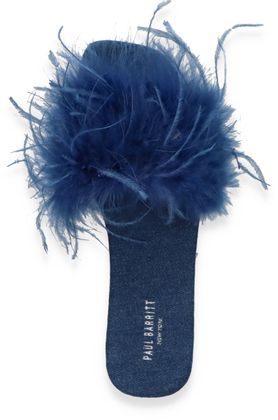 Paul Barritt Damen-Pantoletten 180106000000 (Dunkelblau)