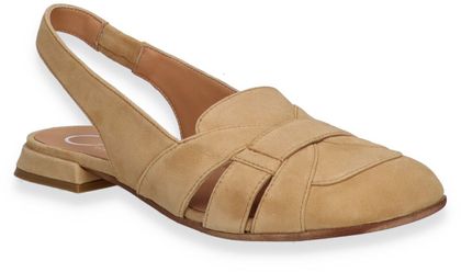 Donna Carolina ELSA NELLI Damen-Slingpumps aus Leder 130222000001 (Hellbraun)