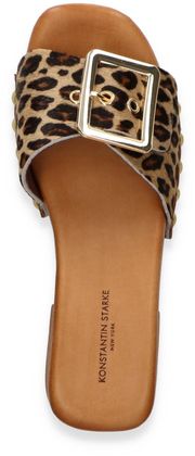 Konstantin Starke Damen-Pantolette aus Leder 181386000000 (Beige/Bunt)