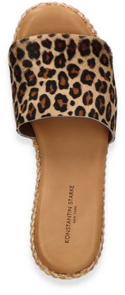 Konstantin Starke Damen-Pantoletten aus Leder 183386000000 (Beige/Bunt)