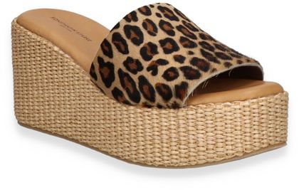 Konstantin Starke Damen-Pantoletten aus Leder 183386000000 (Beige/Bunt)