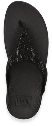 Fitflop LULU CRYSTAL Damen-Zehentrenner 591009000004 (Schwarz)