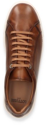 Lottusse Herren-Sneaker aus Leder 244221000045 (Mittelbraun)