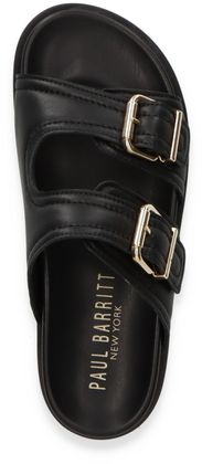 Paul Barritt Damen-Pantoletten aus Leder 180001000014 (Schwarz)