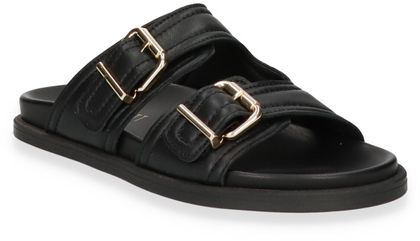 Paul Barritt Damen-Pantoletten aus Leder 180001000014 (Schwarz)