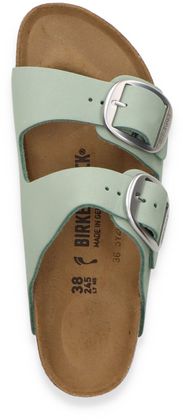 Birkenstock ARIZONA BIG BUCKLE Damen-Pantoletten aus Leder 591622000000 (Mintgrün)