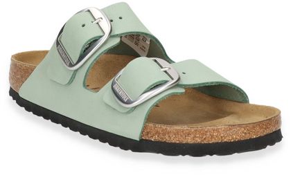 Birkenstock ARIZONA BIG BUCKLE Damen-Pantoletten aus Leder 591622000000 (Mintgrün)