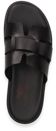 Bruce Brown Herren-Pantoletten aus Leder 280001000006 (Schwarz)