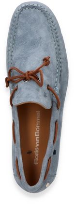 Floris van Bommel Herren-Slipper aus Leder 225142000000 (Hellblau)