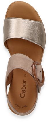 Gabor Damen-Sandalen aus Leder 184382000002 (Braun/Bronze)