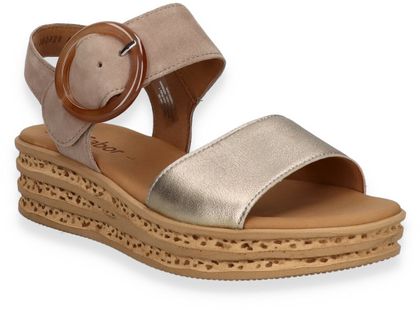 Gabor Damen-Sandalen aus Leder 184382000002 (Braun/Bronze)