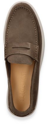 Blackstone Herren-Slipper aus Leder 226302000023 (Braun)