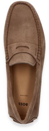 BOSS NOEL Herren-Slipper aus Leder 226222000013 (Mittelbraun)