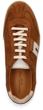Konstantin Starke Herren-Sneaker aus Leder 244222000024 (Mittelbraun)