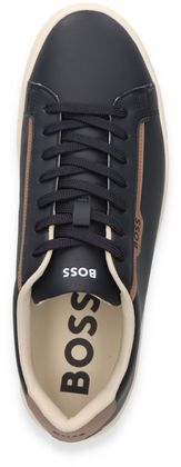 BOSS RHYS Herren-Sneaker 244101000021 (Blau/Braun)