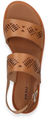 FRAU Damen-Sandalen aus Leder 184221000003 (Hellbraun)