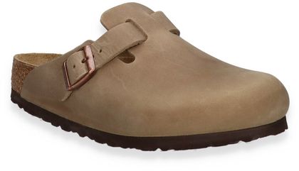 Birkenstock BOSTON Damen-Pantolette 591201996208 (Beige)