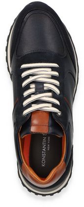 Konstantin Starke Herren-Sneaker aus Leder 244182000017 (Blau/Bunt)