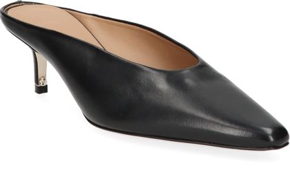 BOSS CHARLIZE Damen-Pantoletten aus Leder 183001000005 (Schwarz)