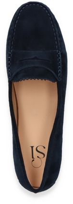 Sí Mokassins für Damen aus Leder 100102000027 (Dunkelblau)