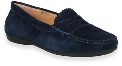 Sí Mokassins für Damen aus Leder 100102000027 (Dunkelblau)