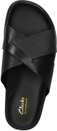 Clarks TORFORD CROSS Pantoletten für Herren 280001000005 (Schwarz)