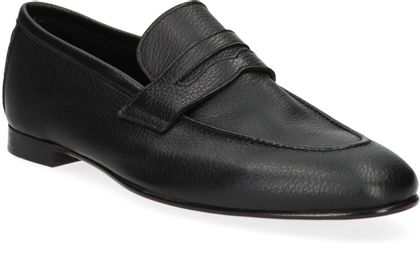 Konstantin Starke Herren-Slipper aus Leder 221001000017 (Schwarz)