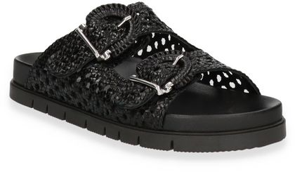 Phillip Hardy Damen-Pantoletten aus Leder 180000000000 (Schwarz)