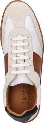 Antonio Maurizi Herren-Sneaker aus Leder 244781000070 (Weiß)