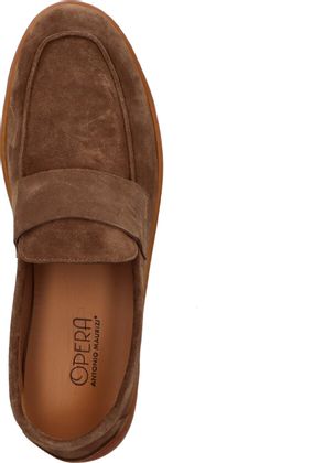 Antonio Maurizi Herren-Slipper aus Leder 226222000024 (Braun)