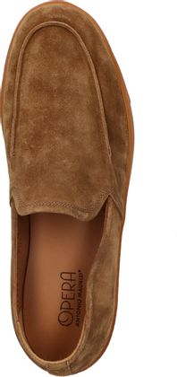 Antonio Maurizi Herren-Slipper aus Leder 226222000023 (Braun)