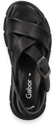 Gabor Damen-Sandalen aus Leder 183001000008 (Schwarz)