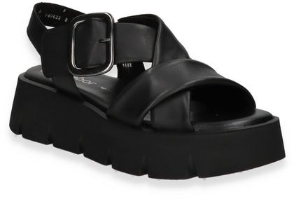 Gabor Damen-Sandalen aus Leder 183001000008 (Schwarz)