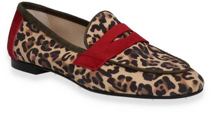 Phillip Hardy Damen-Slipper aus Leder mit Leo-Print 103282000000 (Braun/Bunt)