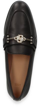 BOSS HEYLAN Damen-Loafer aus Leder 110001000021 (Schwarz)