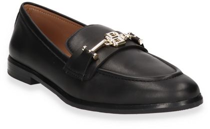 BOSS HEYLAN Damen-Loafer aus Leder 110001000021 (Schwarz)