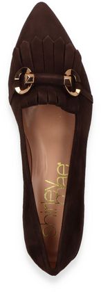 Shirley Mae Damen-Slipper aus Leder 103202000003 (Dunkelbraun)