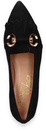 Shirley Mae Damen-Slipper aus Leder 103002000019 (Schwarz)