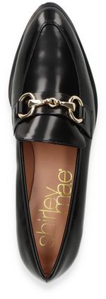 Shirley Mae Damen-Slipper aus Leder 103001000072 (Schwarz)