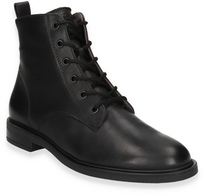 Paul Green Damen-Schnürboots Leder 105001000048 (Schwarz)