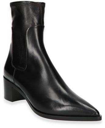 Trumans Damen-Stiefeletten aus Leder 106001000078 (Schwarz)