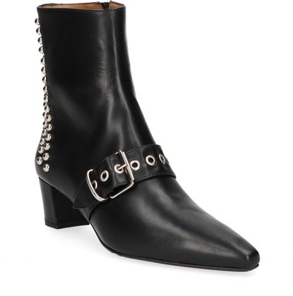 Phillip Hardy Damen-Stiefeletten aus Leder 106001000088 (Schwarz)