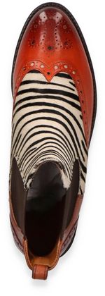 Melvin & Hamilton SELINA Damen-Stiefeletten aus Leder 105281000001 (Rot/Braun)