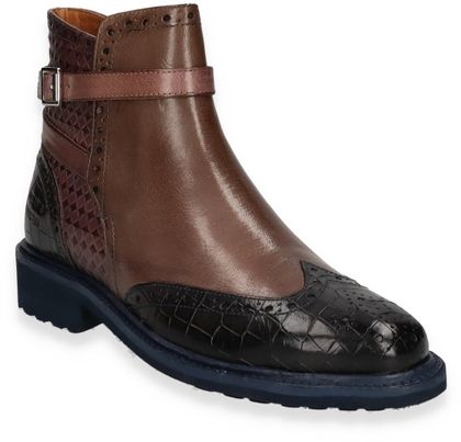 Melvin & Hamilton SELINA Stiefeletten für Damen aus Leder 105381000003 (Taupe/Bunt)