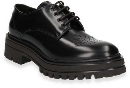 Konstantin Starke Damen-Schnürschuhe aus Leder 101001000053 (Schwarz)