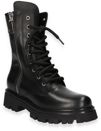 Konstantin Starke Damen-Boots aus Leder 102001000157 (Schwarz)