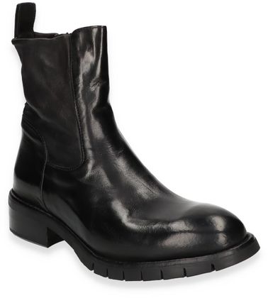 Lemargo Damen-Stiefeletten aus Leder 105001000054 (Schwarz)
