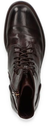 Lemargo Herren-Schnürboots aus Leder 212201000017 (Dunkelbraun/Schwarz)