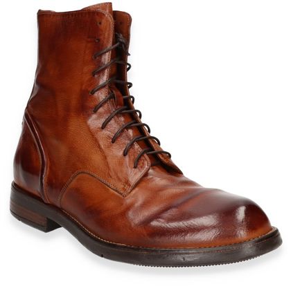 Lemargo Herren-Schnürboots aus Leder 212221000025 (Mittelbraun)