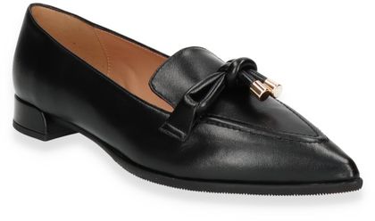 Shirley Mae Damen-Slipper aus Leder 103001000034 (Schwarz)
